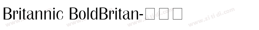Britannic BoldBritan字体转换